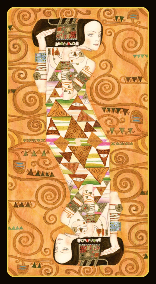 Mini Golden Klimt Tarot Cards